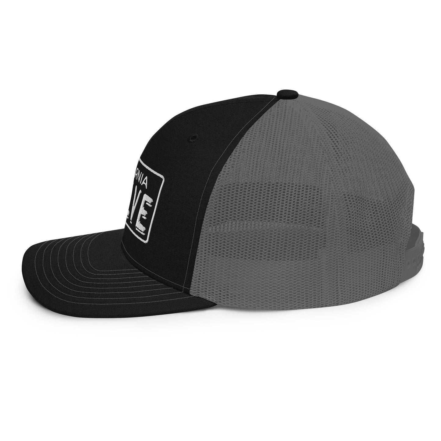 Trucker Cap - License White Outline - NEW