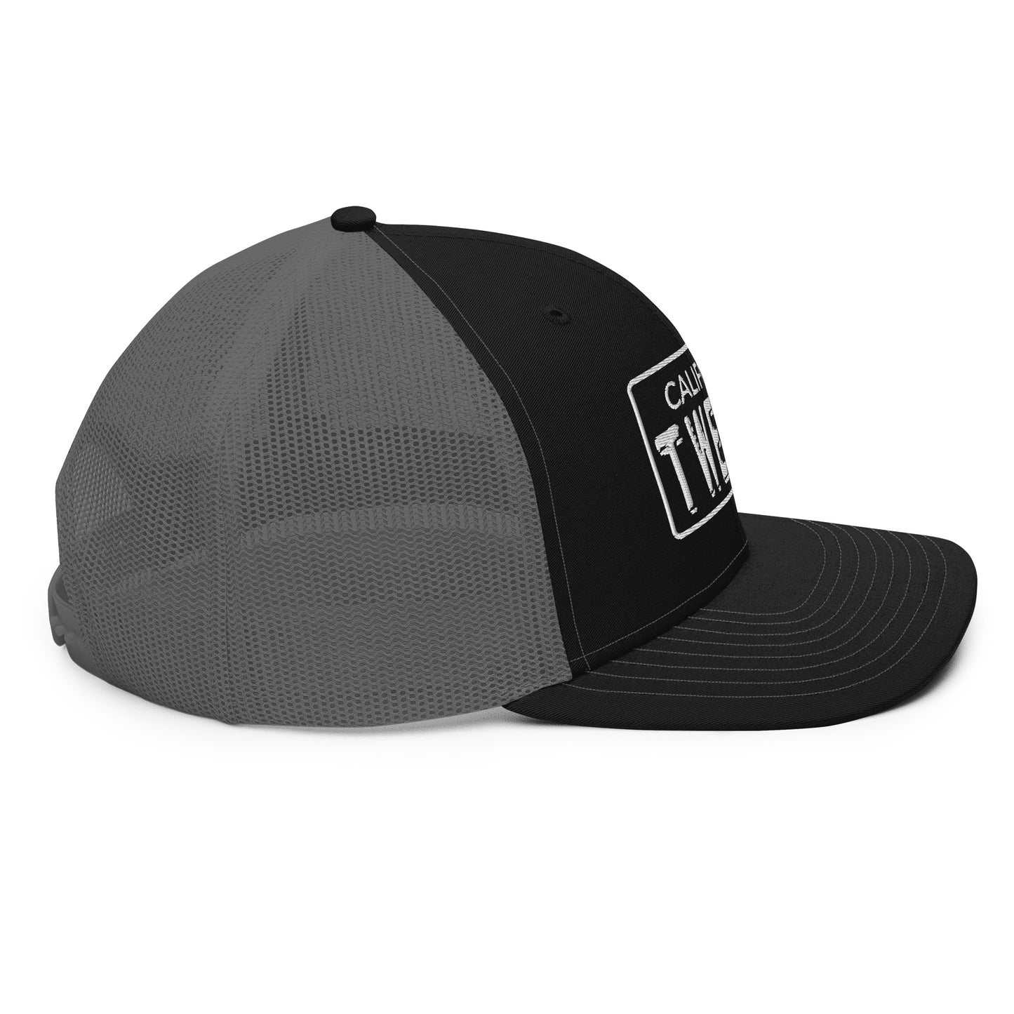 Trucker Cap - License White Outline - NEW