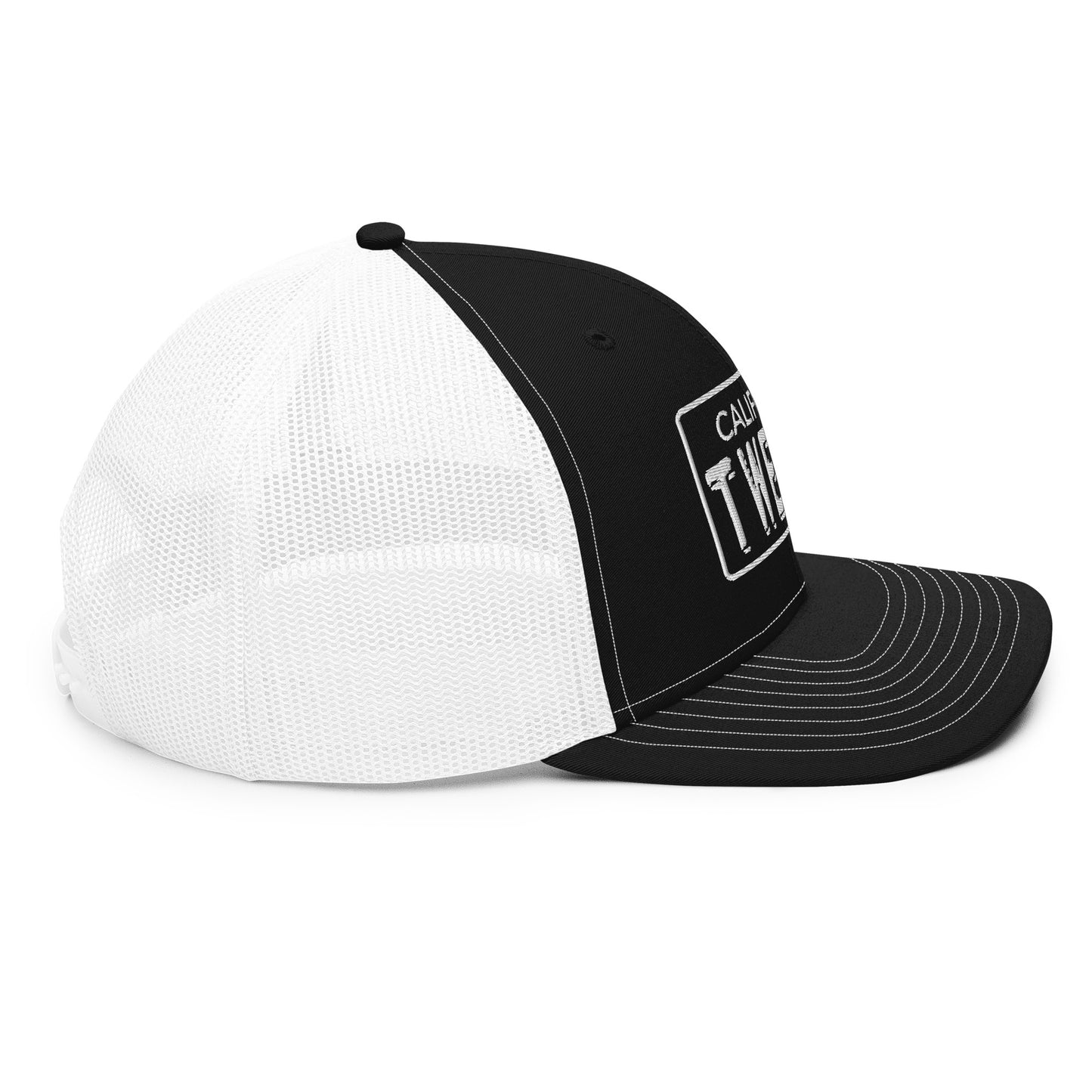 Trucker Cap - License White Outline - NEW