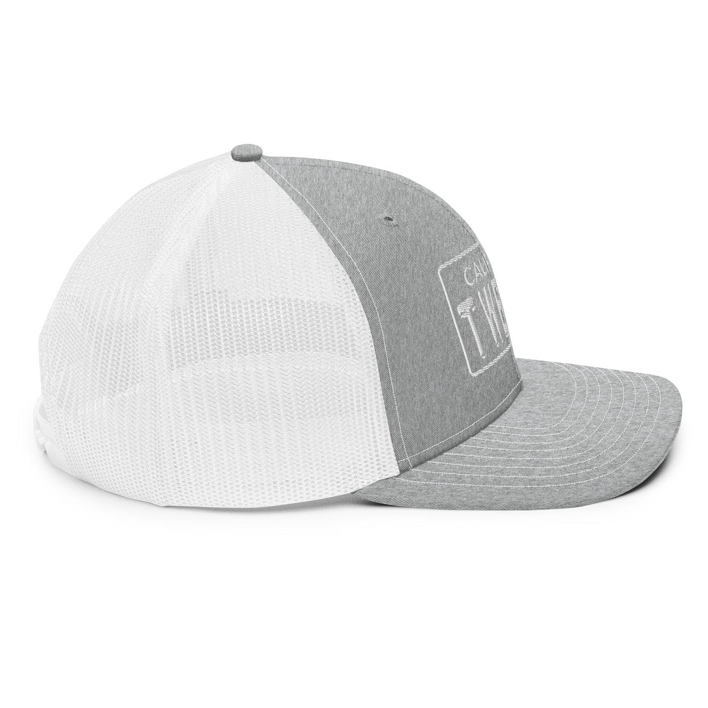 Trucker Cap - License White Outline - NEW