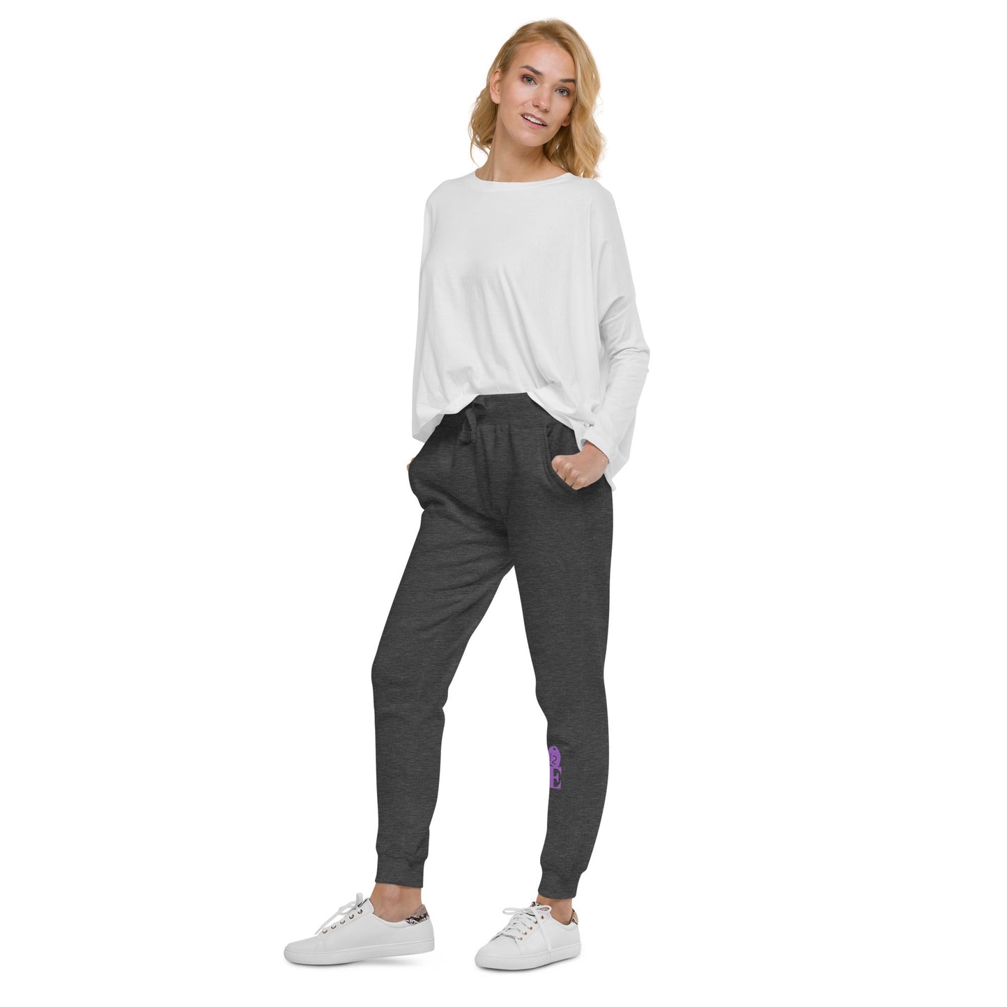 Unisex fleece sweatpants - Love 12