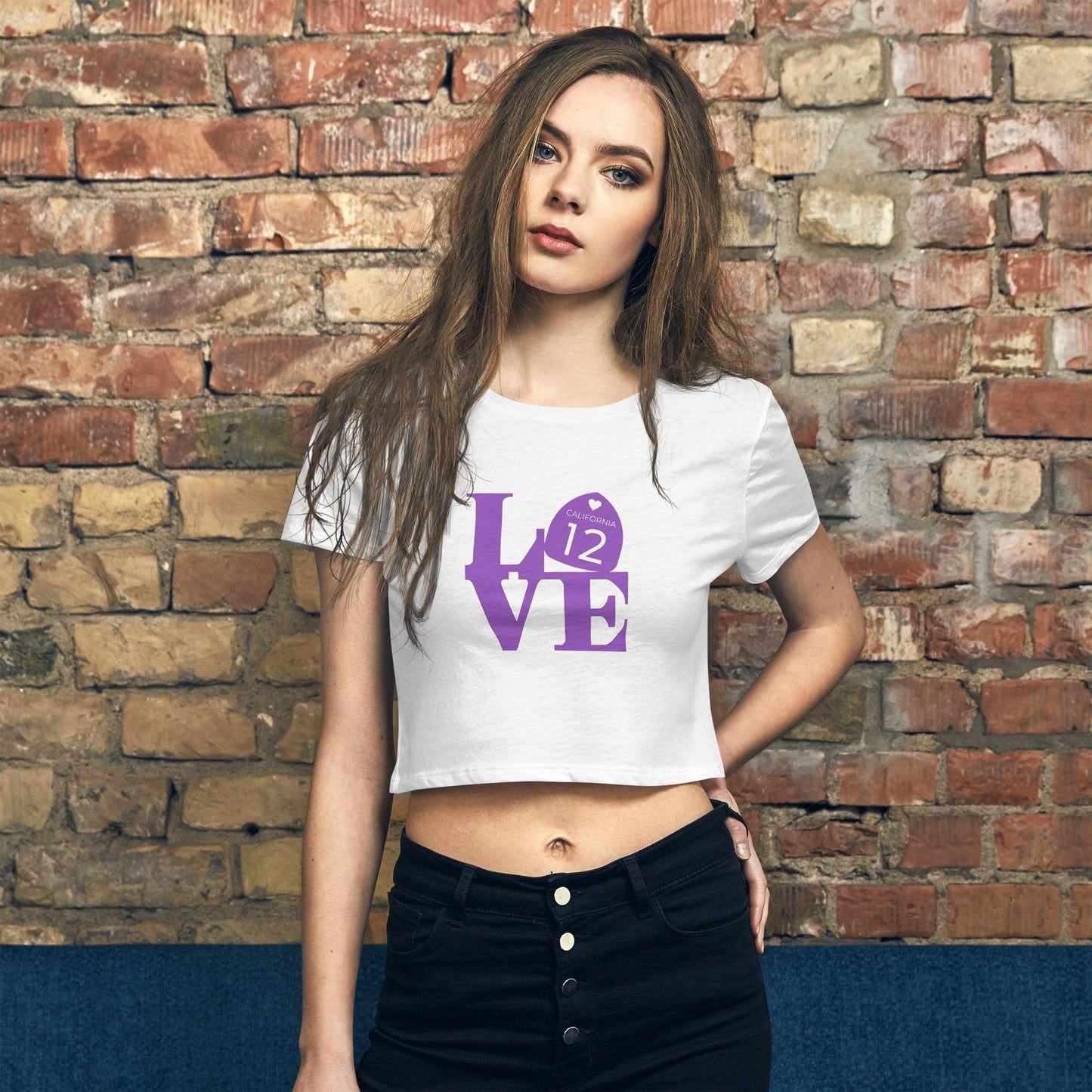 Women’s Crop Tee - Love 12