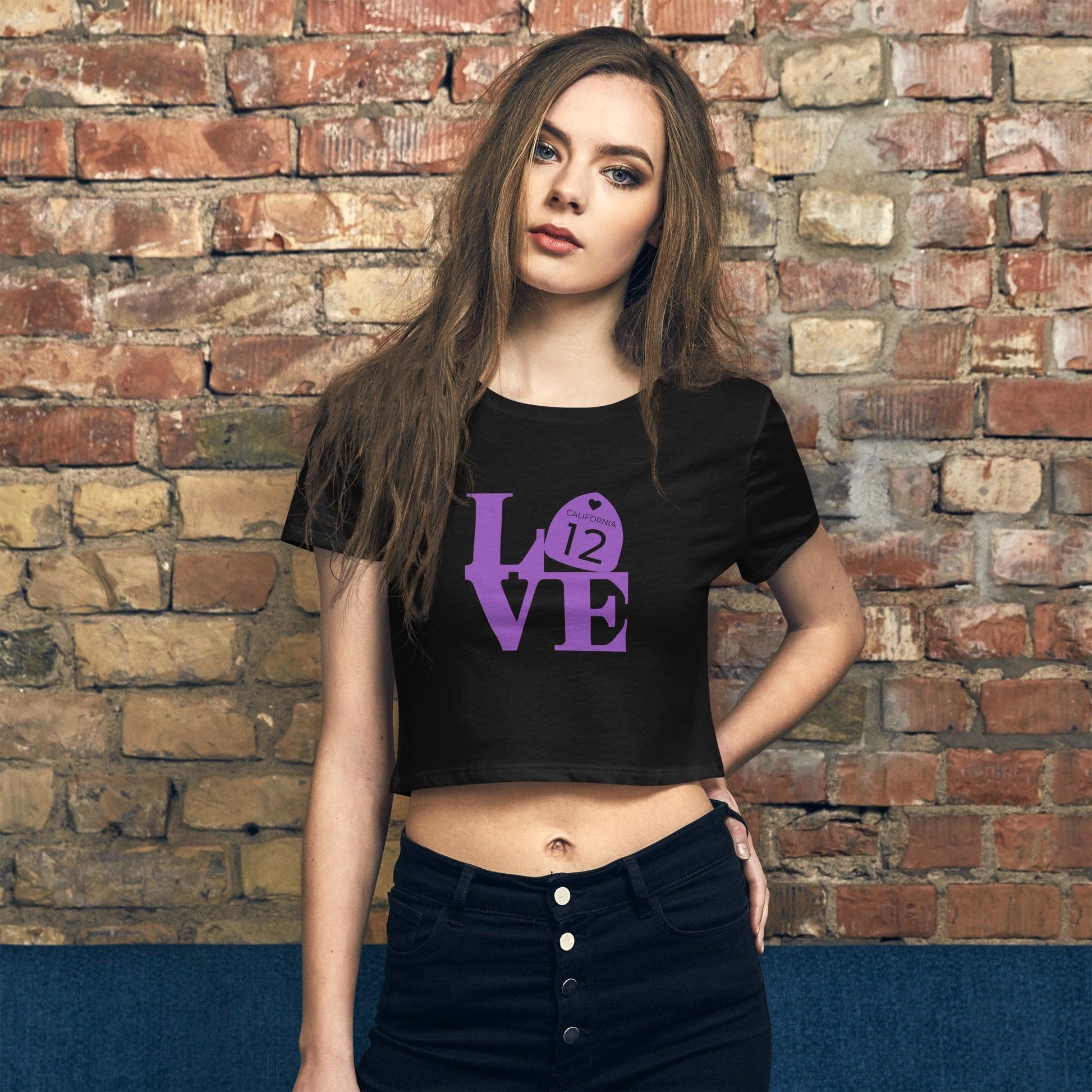 Women’s Crop Tee - Love 12